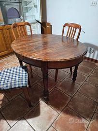 Tavolo ovale  antico dell'800
