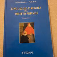 Libro universitario di diritto privato