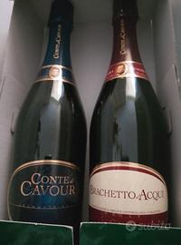Spumante conte cavour brut+brachetto