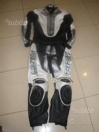 Tuta pelle divisibile e traforata tg.50