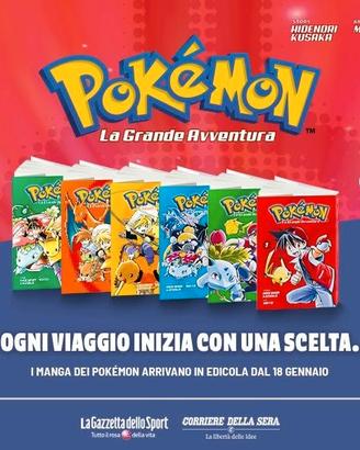 POKEMON MANGA FUMETTI NUOVI
