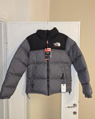 Giubbotto The North Face x Gucci Nuptse grigio GG 