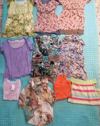 10 bluse multicolor
