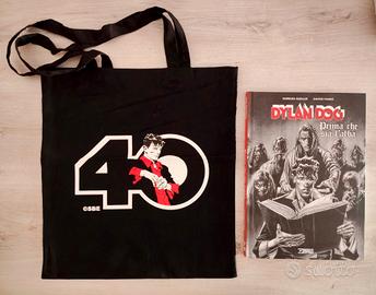 Dylan Dog cartonato  più shopper 40 anni