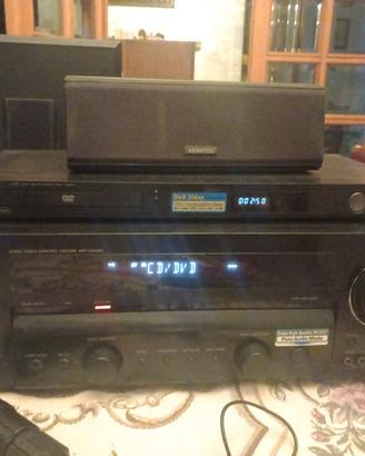 home theatre 5.1 kenwood  con dvd 