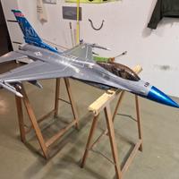 Aereo rc f16 edf jet turbina 90mm aeroplano f-16