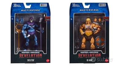 Set 2 Action Figure He-man & Skeletor Revelation