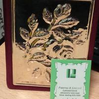 Agendina telefonica con frontale in argento