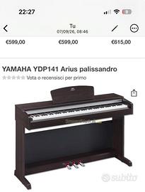 Pianoforte Yamaha YDP 141 con sgabello