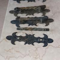 5 Maniglie in Ottone vintage 