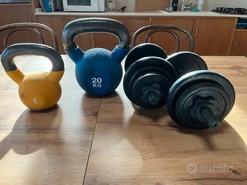 Kettlebell 20kg e 8kg