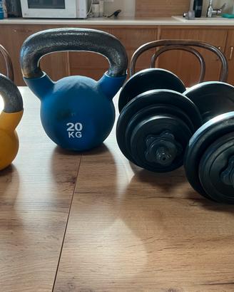 Kettlebell 20kg e 8kg