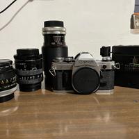 Canon AE-1 con Set obiettivi