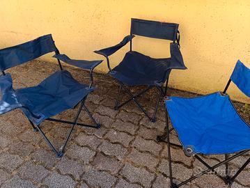 Sedie campeggio/pescatore