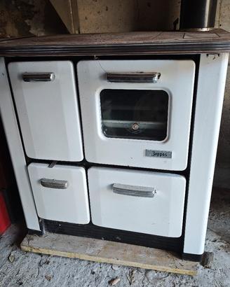 Stufa a legna Zoppas vintage con forno – funzionan