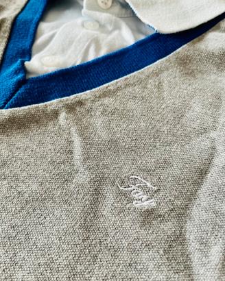Polo bambino maniche lunghe grigia tg 6 Fay Junior