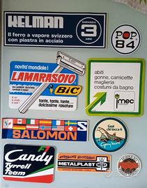 9 adesivi originali anni 80/90