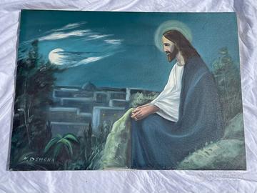 Quadro su tela di M. Dessena – Cristo su Nazareth