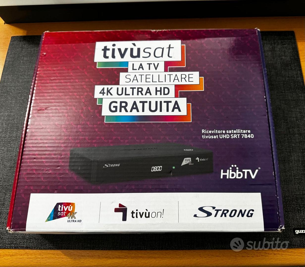 Decoder Sat Strong SRT 7840 4K UHD Wi‑Fi - Audio/Video In vendita a Aosta