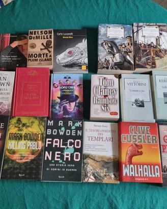 61 libri. Titoli vari, autori noti