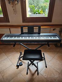 Yamaha p 45 pianoforte con supporto e sgabello 