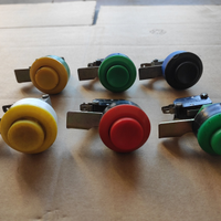Kit di 6 pulsanti colorati arcade vintage per Cab