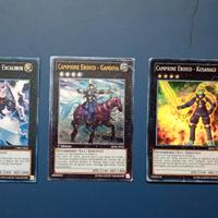lotto 3 carte yugioh xyz Campione eroico ultimate