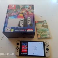 Nintendo switch OLED Mario kart8 + Zelda+ 12 mesi