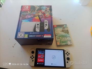 Nintendo switch OLED Mario kart8 + Zelda+ 12 mesi