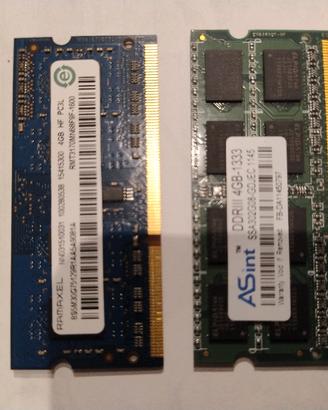 8GB RAM DDR3 / DDR3L 4+4 GB SO-DIMM per Notebook