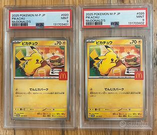 Pikachu MC Donald’s promo #020 PSA 9