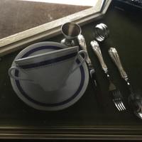 Completo pappa bimbo porcellana e argento 800