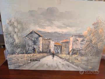 quadro a olio Paesaggio