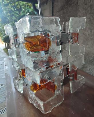 Lampadario a sospensione anni '70 di Mazzega