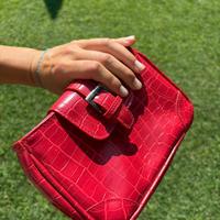 Borsa a mano rossa