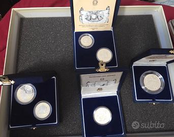 Monete Celebrative Argento Ministero del Tesoro
