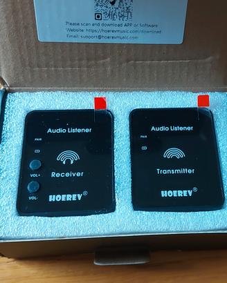 set trasmettitore e ricevitore audio wifi