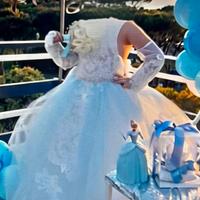abito comunione tema cenerentola 