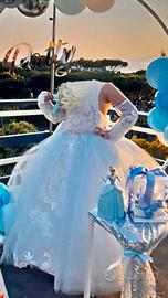 abito comunione tema cenerentola 