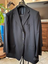 Abito Lubiam completo uomo gessato nero tg.60