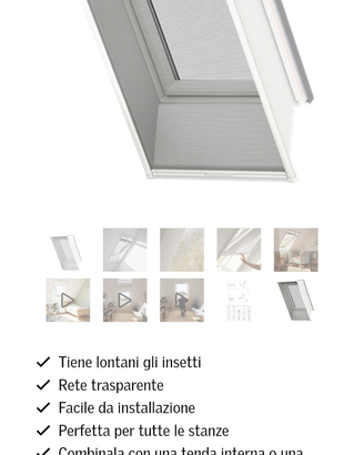 Zanzariera per Velux GPL S08