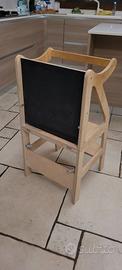Torre Montessori 3in1 in legno naturale