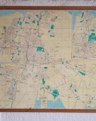 Mappa Stradale Plastificata di Brescia con elenco