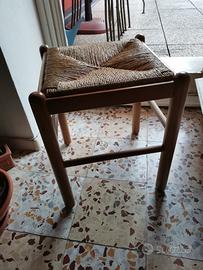 Sgabello in legno