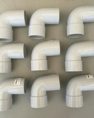 First Plast CUGN687 9x Curva PVC Ø63 87°30’
