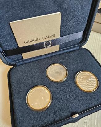Trittico Monete Argento Giorgio Armani 