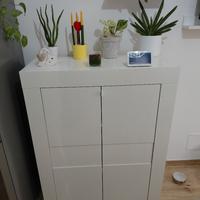 Madia bianco laccato