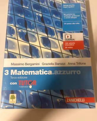 libro di matematica  3 matematica.azzurro