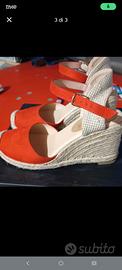 scarpe estive donna  n*36 rosse