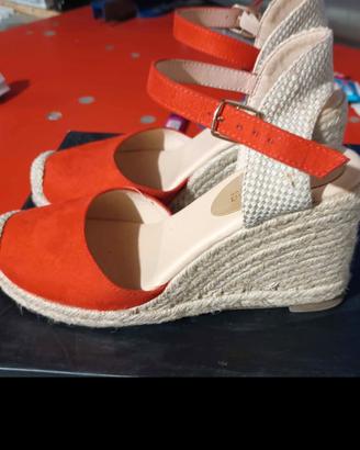 scarpe estive donna  n*36 rosse